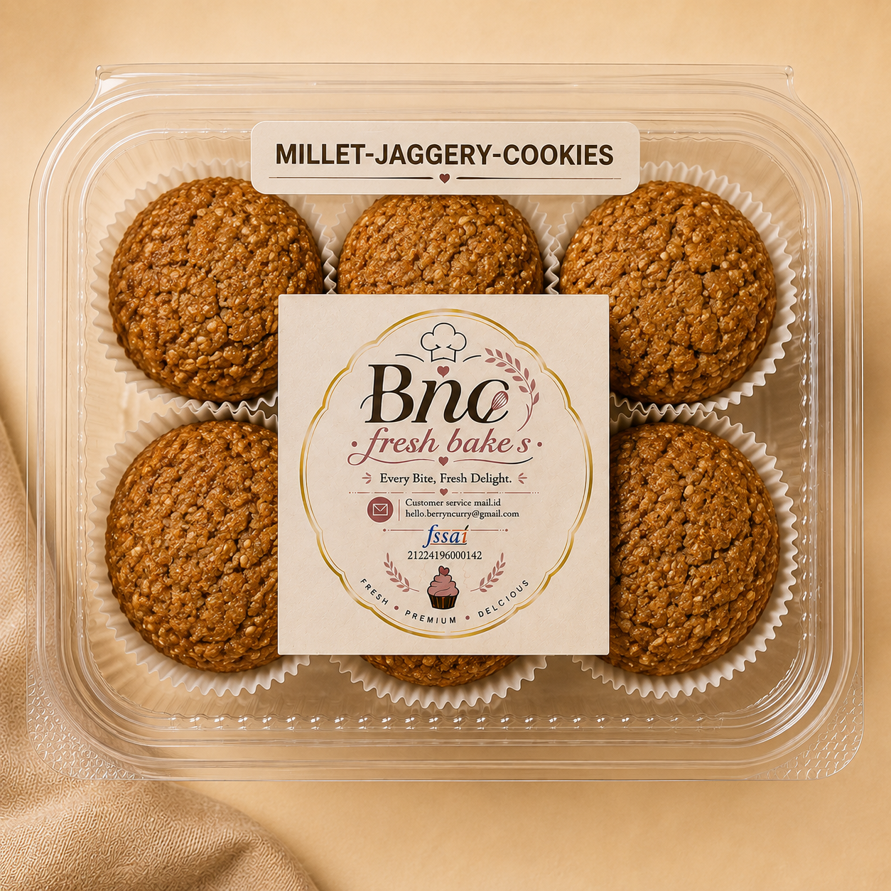 Millet Jaggery Cookies